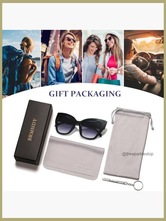 Oversized Cat Eye Sunglasses UV400 Acetate Frame